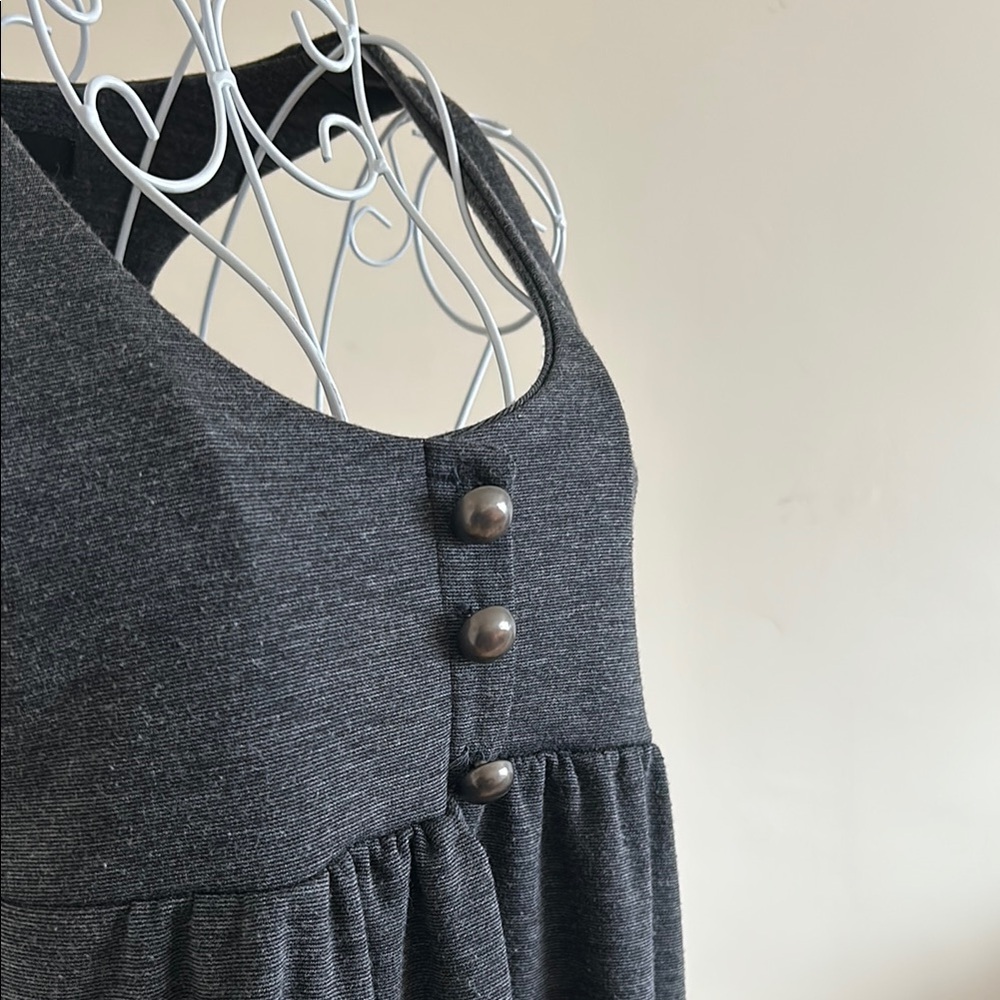 Forever 21 Racerback Grey Dress with Pockets – Size S, Excellent Condition - Picture 3 of 7